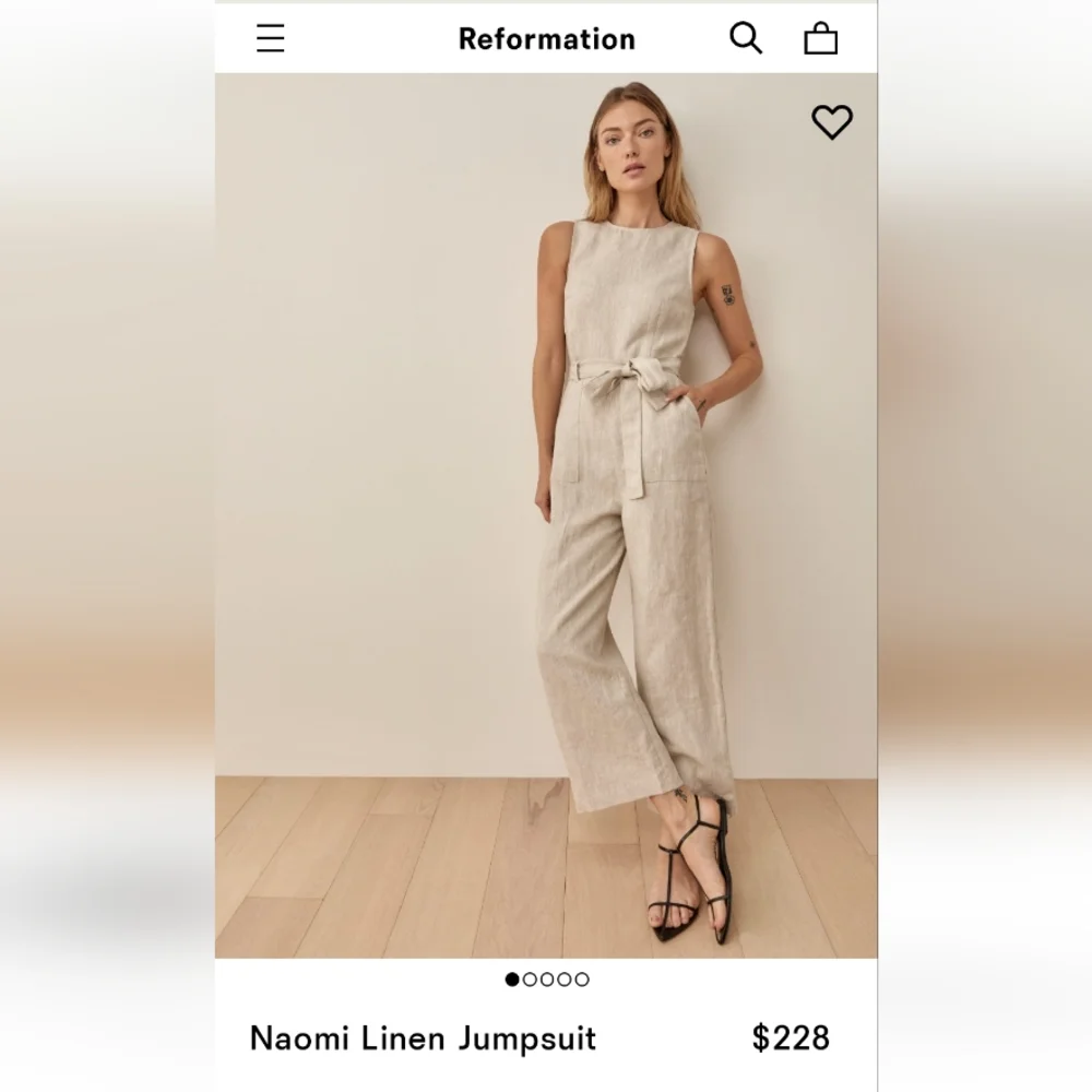 Reformation jumpsuit